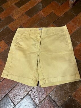 J Crew size 6 shorts/ mustard color. 6 1/2“ inseam